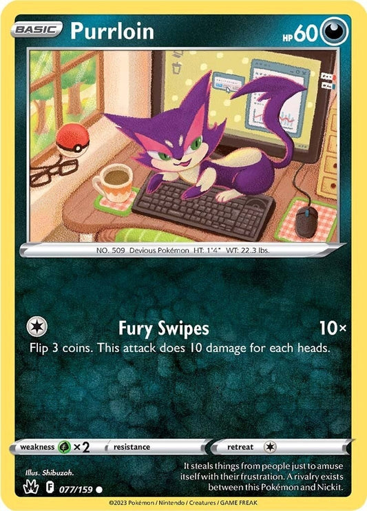 Image for Purrloin (077/159) (SWSH: Crown Zenith) (CRZ) - Pokemon
