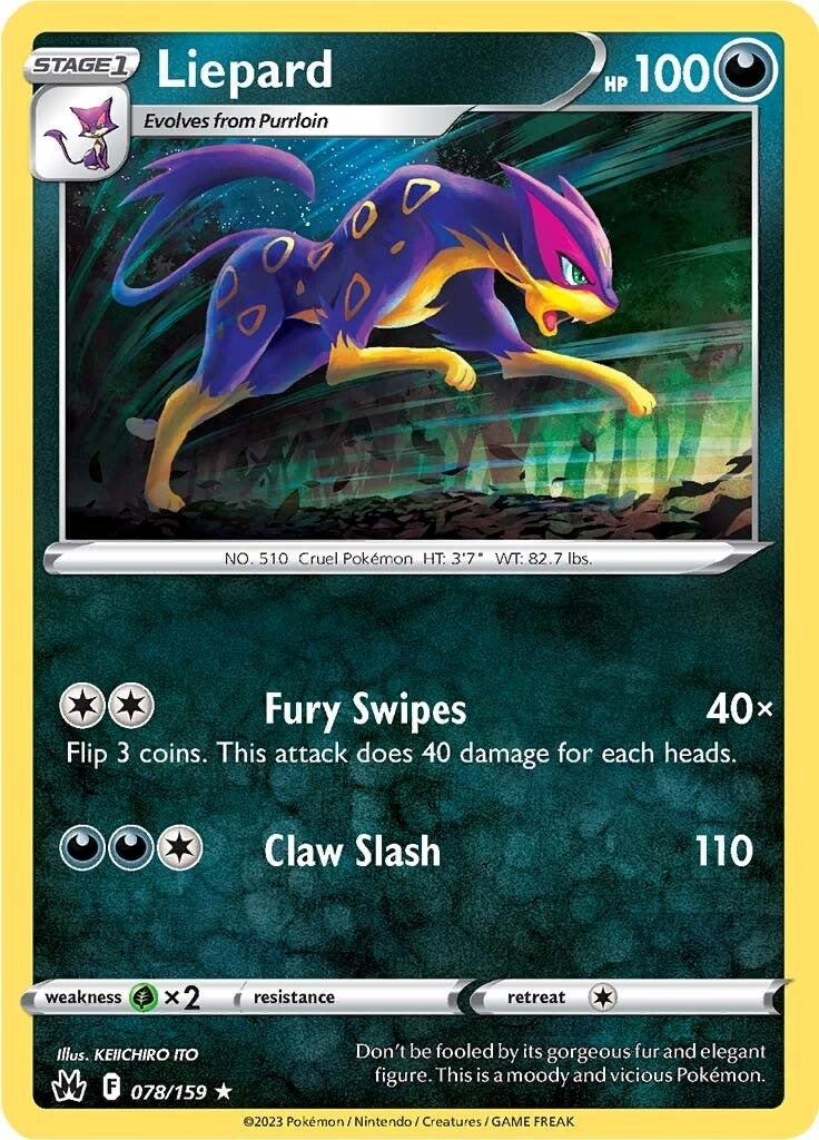 Image for Liepard (078/159) (SWSH: Crown Zenith) (CRZ) - Pokemon