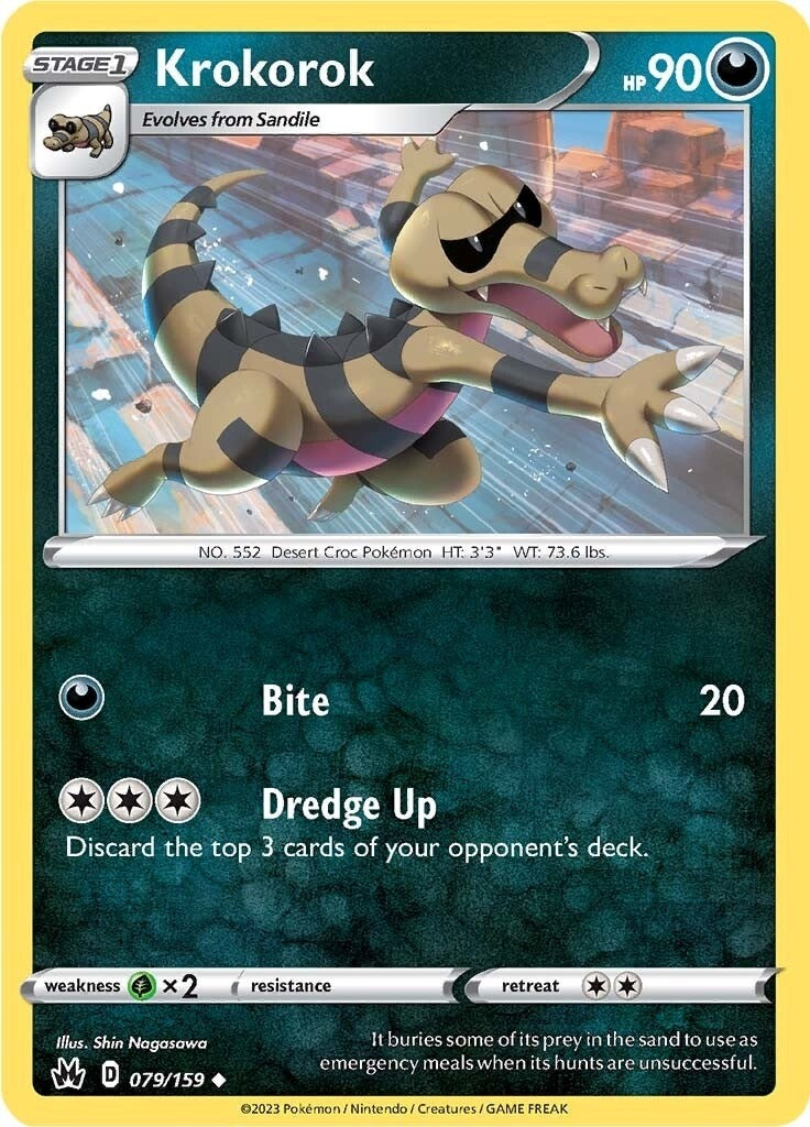 Image for Krokorok (079/159) (SWSH: Crown Zenith) (CRZ) - Pokemon