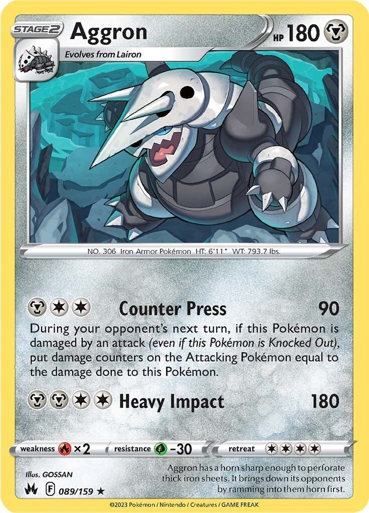 Image for Aggron (089/159) (SWSH: Crown Zenith) (CRZ) - Pokemon