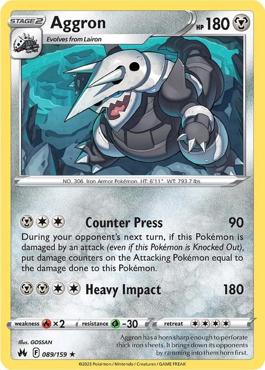 Image for Aggron (089/159) (SWSH: Crown Zenith) (CRZ) - Pokemon