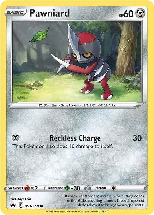 Image for Pawniard (91) (091/159) (SWSH: Crown Zenith) (CRZ) - Pokemon