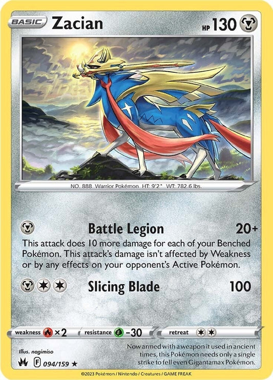 Image for Zacian (094/159) (SWSH: Crown Zenith) (CRZ) - Pokemon
