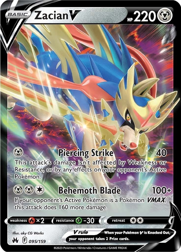 Image for Zacian V (095/159) (SWSH: Crown Zenith) (CRZ) - Pokemon