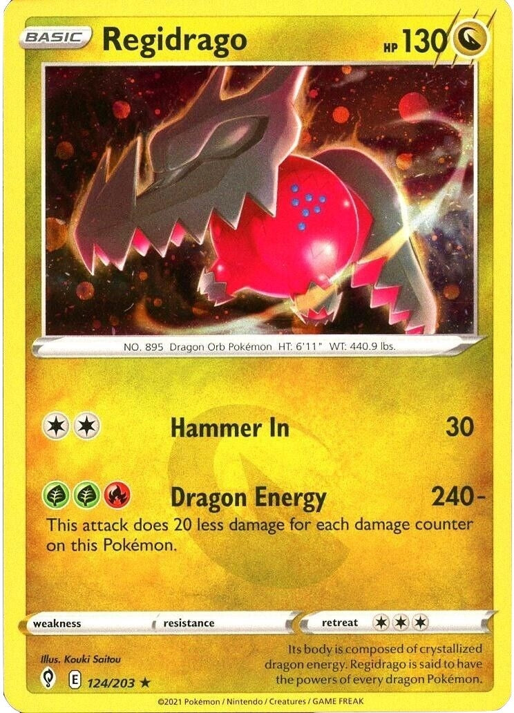 Regidrago - 124/203 (Cosmos Holo) (124/203) (Miscellaneous Cards & Products)