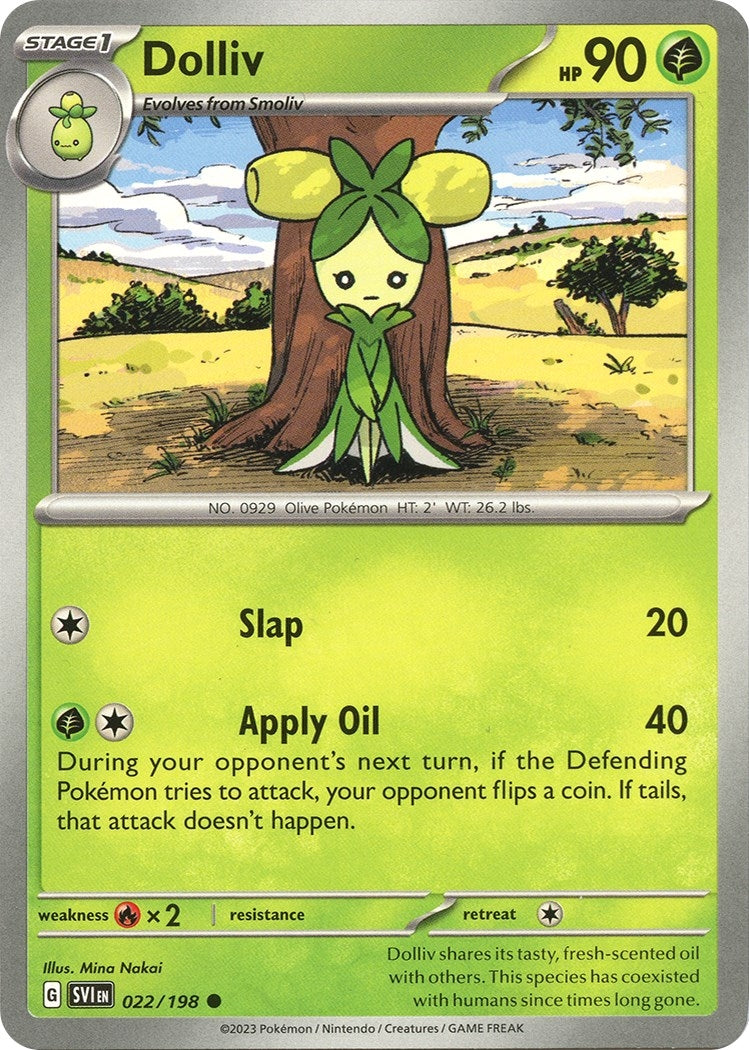 Image for Dolliv (022/198) (SV01: Scarlet & Violet Base Set) - Pokemon