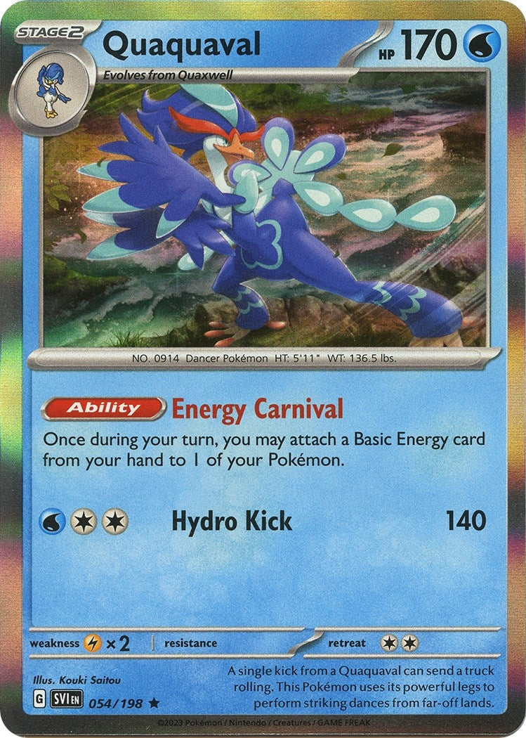 Image for Quaquaval (054/198) (SV01: Scarlet & Violet Base Set) - Pokemon