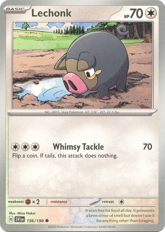 Image for Lechonk (156/198) (SV01: Scarlet & Violet Base Set) - Pokemon