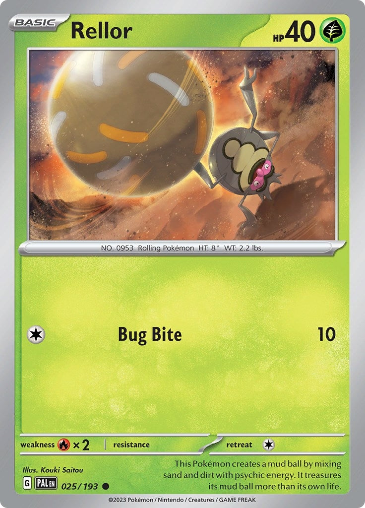 Image for Rellor (025/193) (SV02: Paldea Evolved) - Pokemon