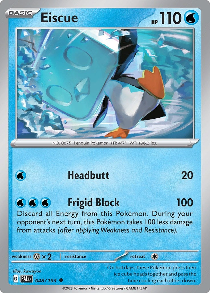 Image for Eiscue (048/193) (SV02: Paldea Evolved) - Pokemon