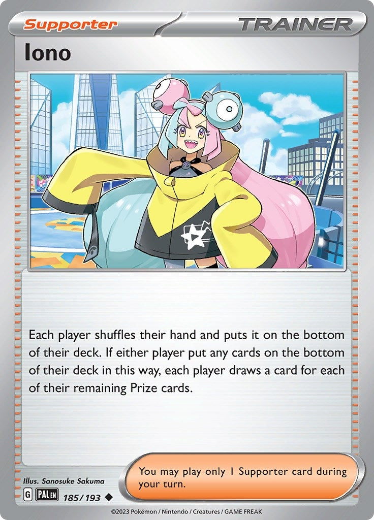 Image for Iono (185/193) (SV02: Paldea Evolved) - Pokemon