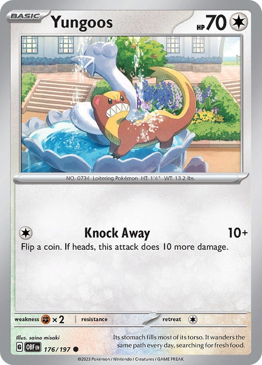 Image for Yungoos (176/197) (SV03: Obsidian Flames) - Pokemon