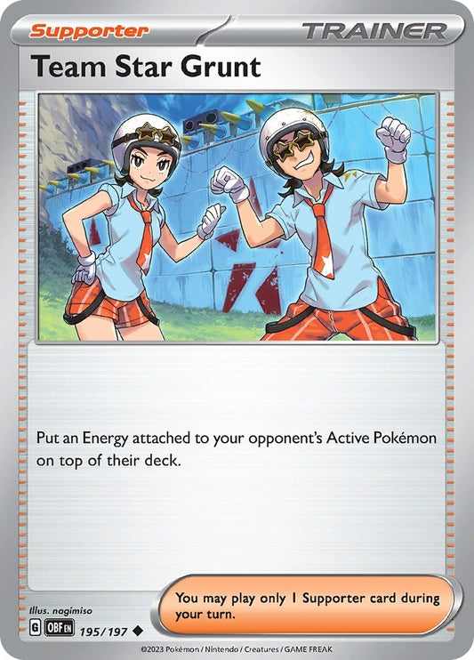Image for Team Star Grunt (195/197) (SV03: Obsidian Flames) - Pokemon