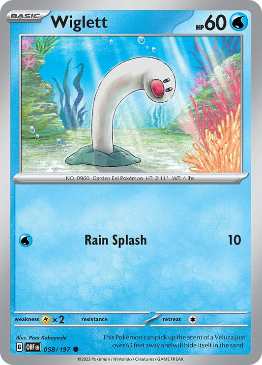 Image for Wiglett (058/197) (SV03: Obsidian Flames) - Pokemon