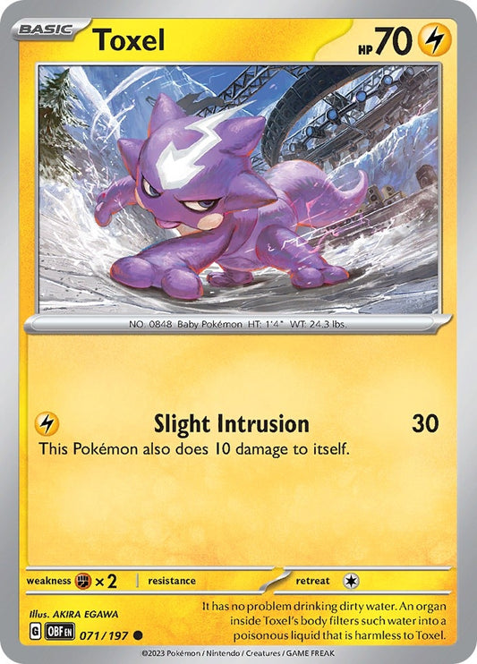 Image for Toxel (071/197) (SV03: Obsidian Flames) - Pokemon