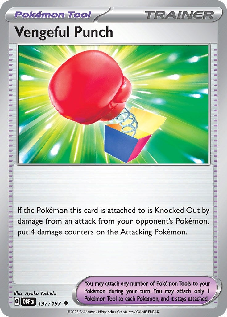 Image for Vengeful Punch (197/197) (SV03: Obsidian Flames) - Pokemon