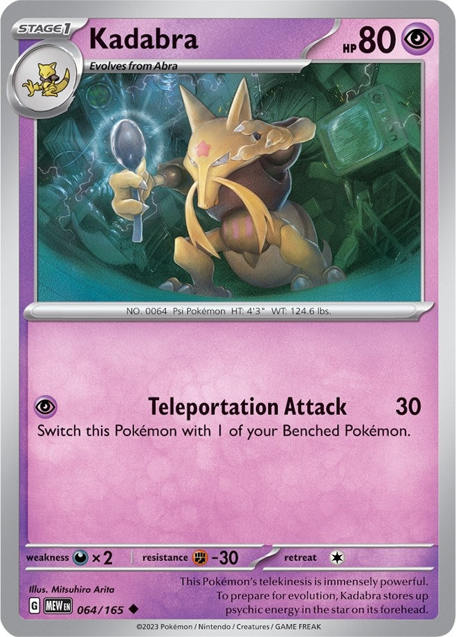 Image for Kadabra (064/165) (SV: Scarlet & Violet 151) - Pokemon