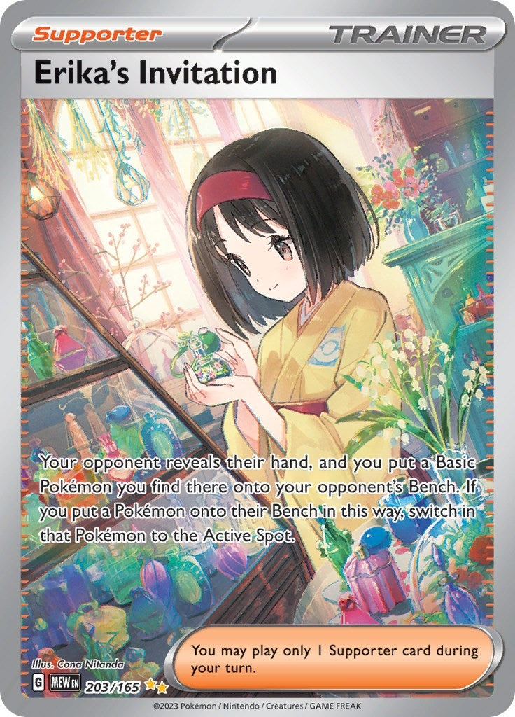 Image for Erika's Invitation (203/165) (SV: Scarlet & Violet 151) - Pokemon