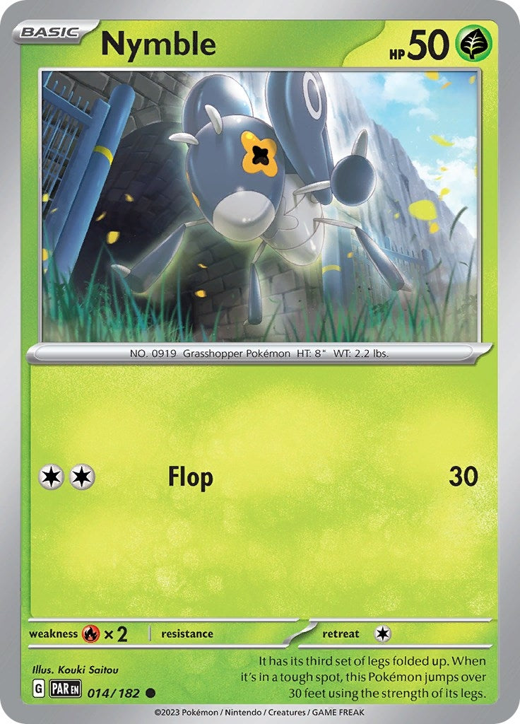 Image for Nymble (014/182) (SV04: Paradox Rift) - Pokemon