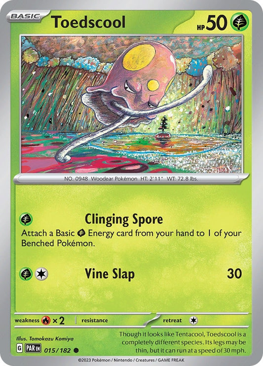 Image for Toedscool (015/182) (SV04: Paradox Rift) - Pokemon