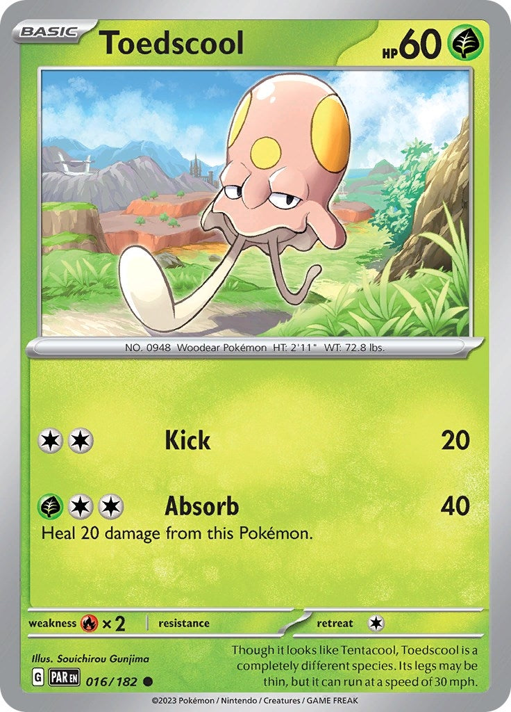 Image for Toedscool (016/182) (SV04: Paradox Rift) - Pokemon