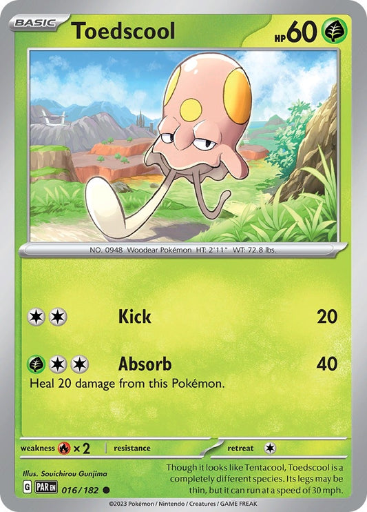 Image for Toedscool (016/182) (SV04: Paradox Rift) - Pokemon