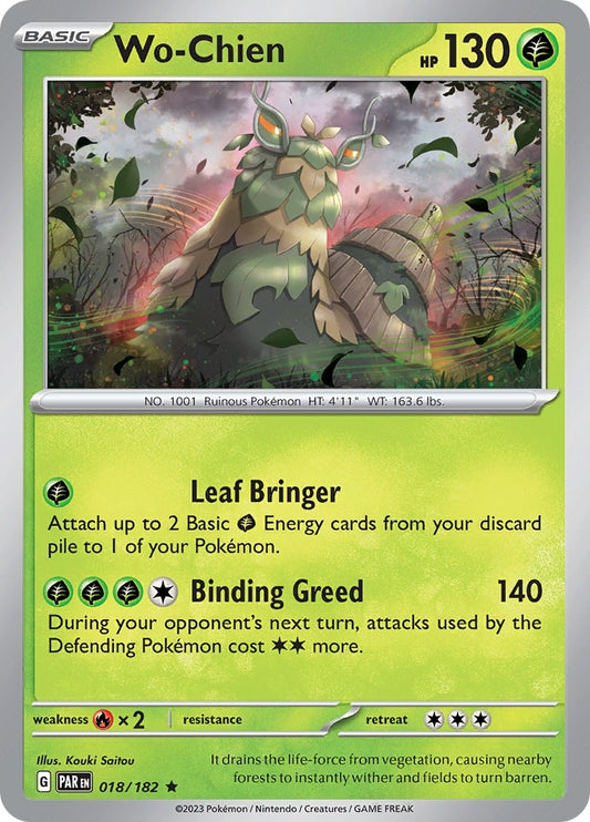 Image for Wo-Chien (018/182) (SV04: Paradox Rift) - Pokemon