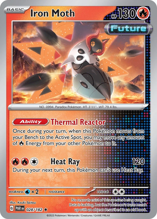 Image for Iron Moth (028/182) (SV04: Paradox Rift) - Pokemon
