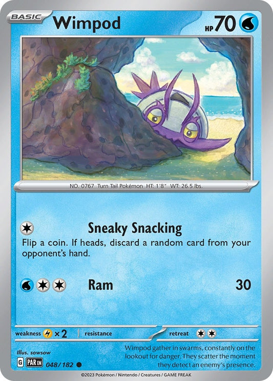 Image for Wimpod (048/182) (SV04: Paradox Rift) - Pokemon