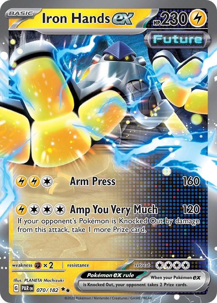 Image for Iron Hands ex (070/182) (SV04: Paradox Rift) - Pokemon