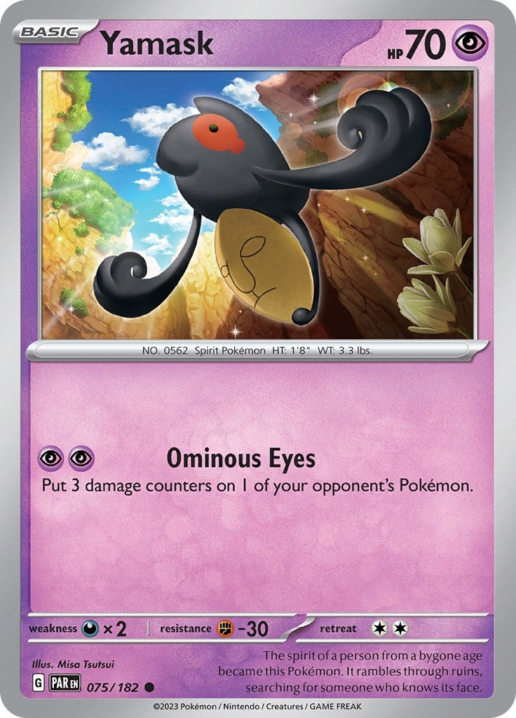 Image for Yamask (075/182) (SV04: Paradox Rift) - Pokemon