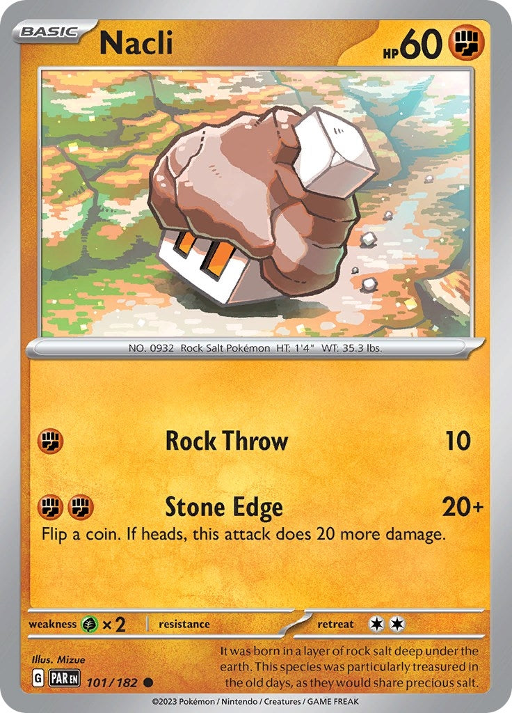 Image for Nacli (101/182) (SV04: Paradox Rift) - Pokemon