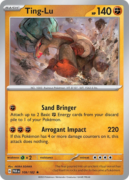 Image for Ting-Lu (109/182) (SV04: Paradox Rift) - Pokemon