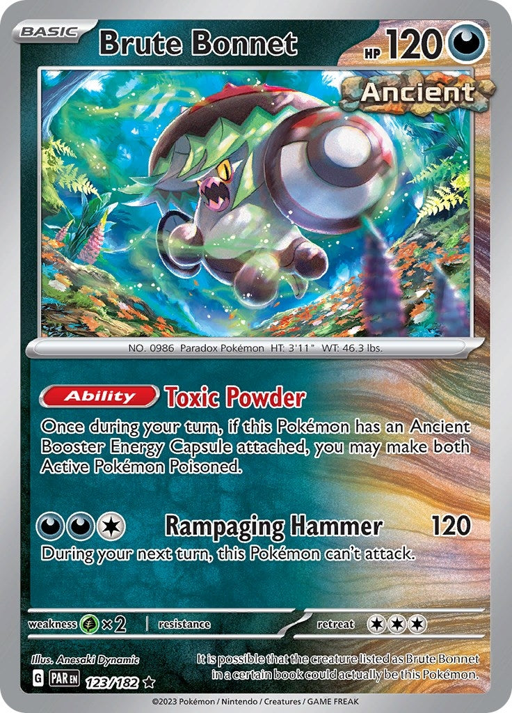 Image for Brute Bonnet (123/182) (SV04: Paradox Rift) - Pokemon