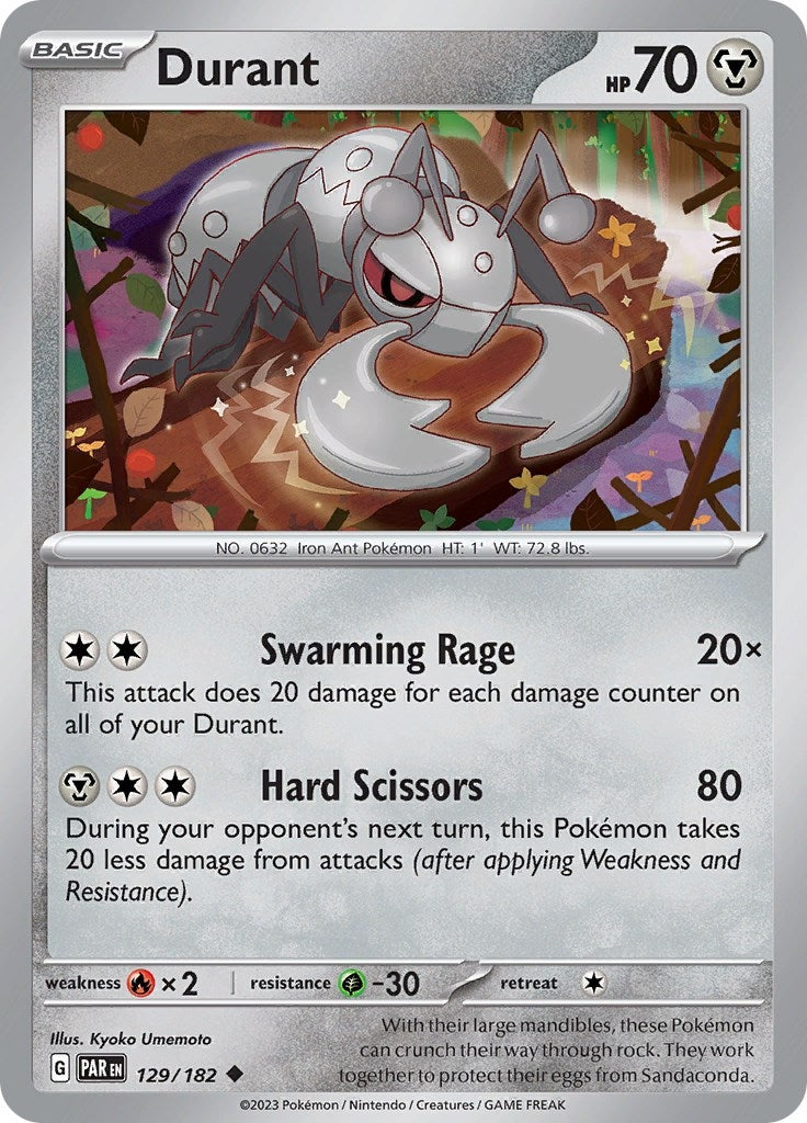 Image for Durant (129/182) (SV04: Paradox Rift) - Pokemon