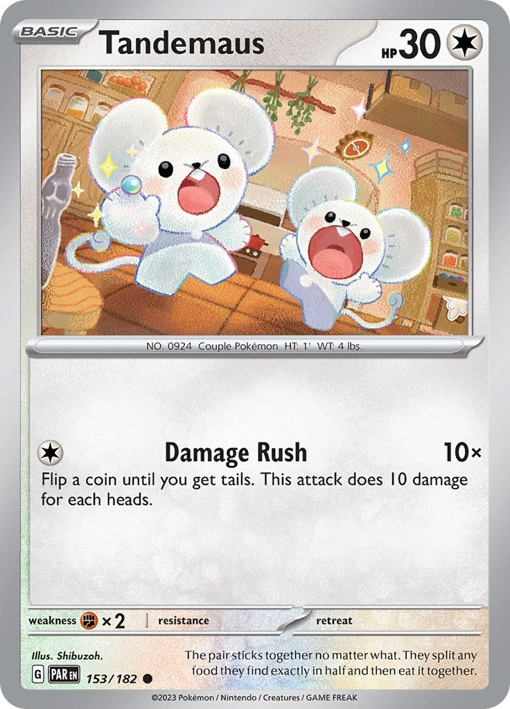 Image for Tandemaus (153/182) (SV04: Paradox Rift) - Pokemon