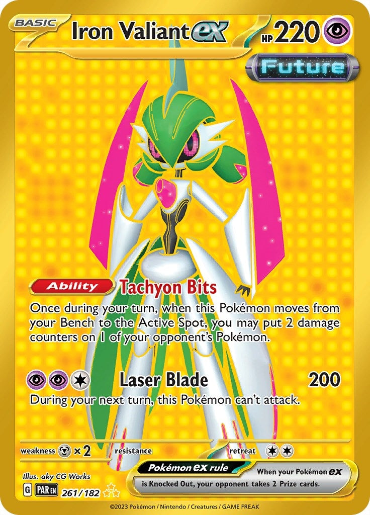 Image for Iron Valiant ex (261/182) (SV04: Paradox Rift) - Pokemon