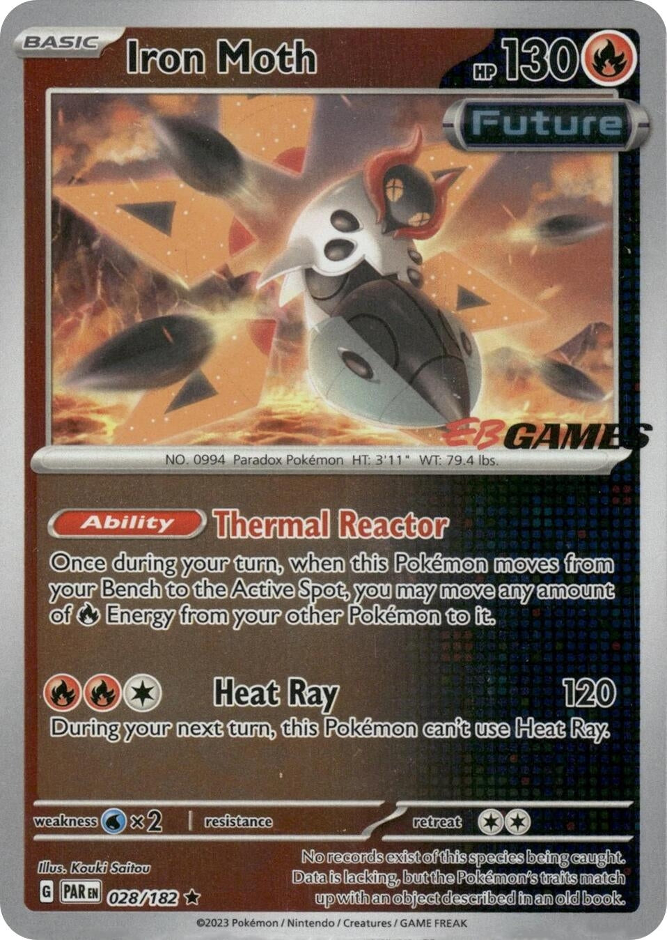 Iron Moth - 028/182 (EB Games Promo) (028/182) (Miscellaneous Cards & Products)