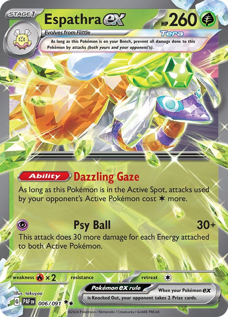 Image for Espathra ex (006/091) (SV: Paldean Fates) - Pokemon