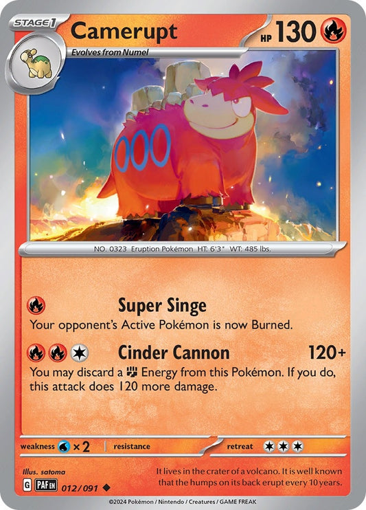 Image for Camerupt (012/091) (SV: Paldean Fates) - Pokemon
