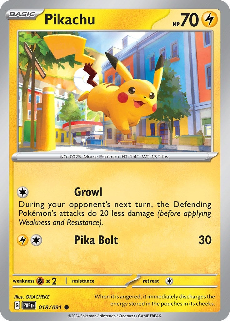 Image for Pikachu (018/091) (SV: Paldean Fates) - Pokemon