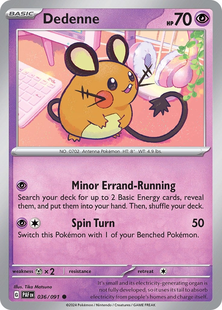 Image for Dedenne (036/091) (SV: Paldean Fates) - Pokemon