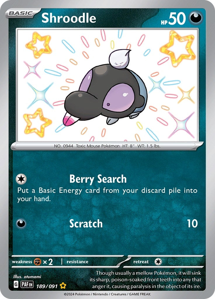 Image for Shroodle (189/091) (SV: Paldean Fates) - Pokemon