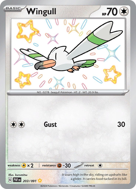 Image for Wingull (203/091) (SV: Paldean Fates) - Pokemon