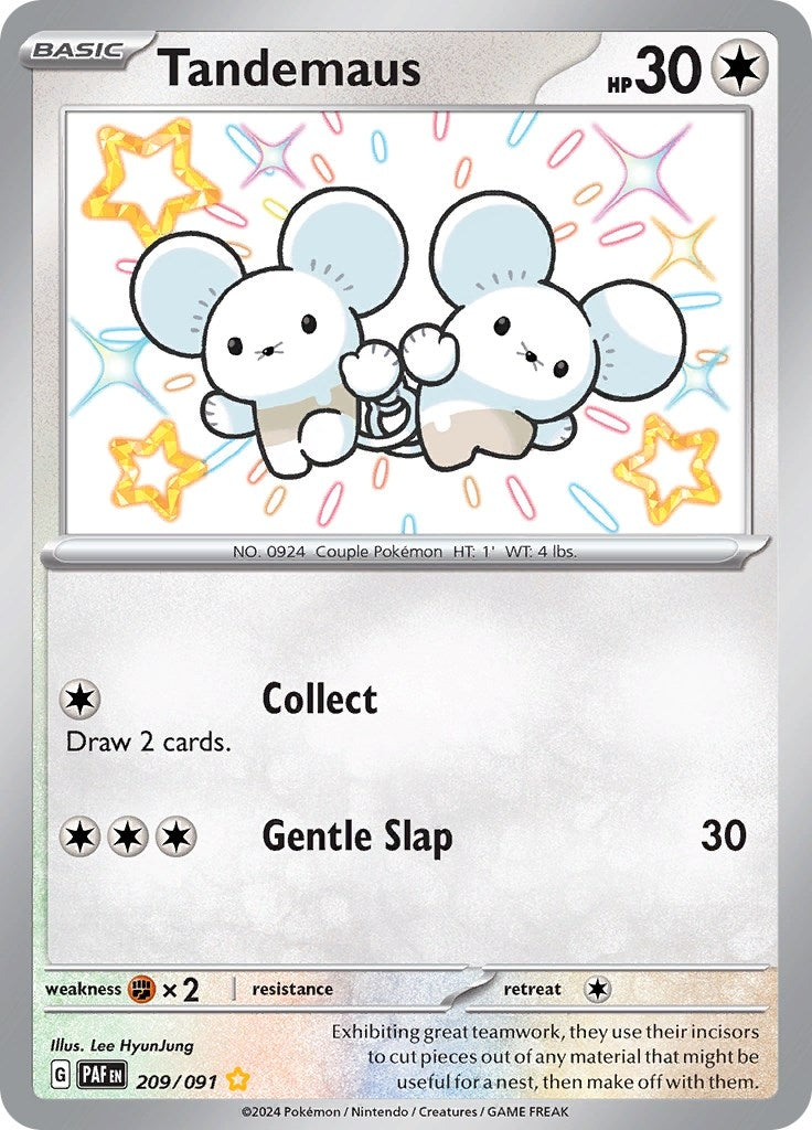 Image for Tandemaus (209/091) (SV: Paldean Fates) - Pokemon