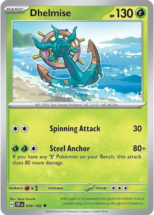 Image for Dhelmise (019/162) (SV05: Temporal Forces) - Pokemon