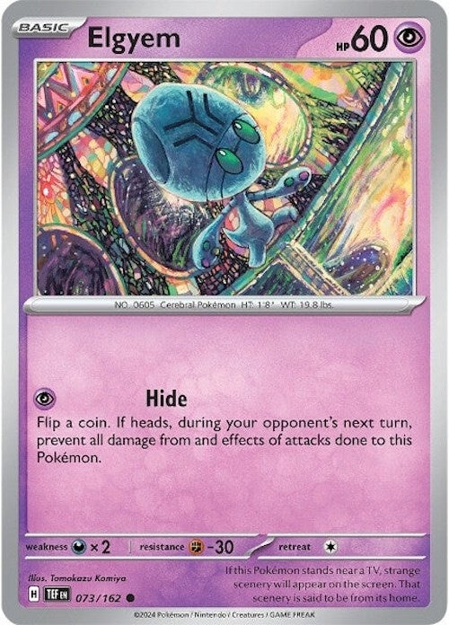 Image for Elgyem (073/162) (SV05: Temporal Forces) - Pokemon