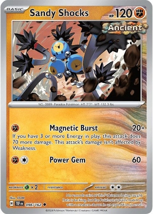 Image for Sandy Shocks (098/162) (SV05: Temporal Forces) - Pokemon