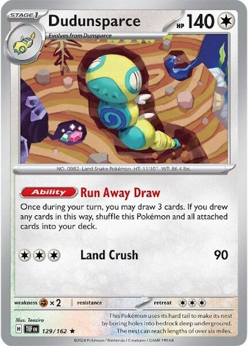 Image for Dudunsparce (129/162) (SV05: Temporal Forces) - Pokemon