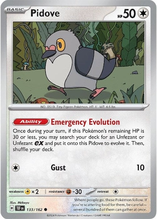 Image for Pidove (133/162) (SV05: Temporal Forces) - Pokemon
